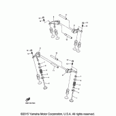 Схема вузла: Клапан Yamaha XVS1300 Stryker