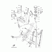Схема вузла: Задній гальмівний циліндр Yamaha TDM900