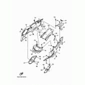 Схема вузла: Бічна кришка Yamaha MT07/MTT690 MT-07