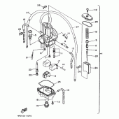 Схема узла: Карбюратор Yamaha YZ125