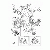 Схема вузла: Вітрове скло Yamaha YZF-R25