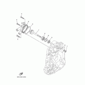 Схема вузла: Водяний насос Yamaha YP400