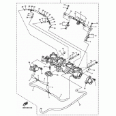 Схема вузла: Впускна система 2 Yamaha YZF-R1 R1