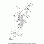 Схема узла: Крыло Yamaha XV250 V-Star
