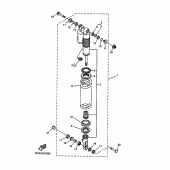 Схема вузла: Задня підвіска Yamaha WR250 WR250F