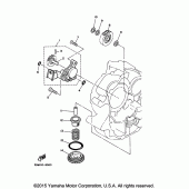Схема узла: Масляный насос Yamaha XV250 V-Star