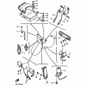 Схема вузла: Електроустаткування 1 Yamaha VMX12 V-MAX
