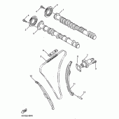Схема вузла: Розподільний вал та Ланцюг ГРМ Yamaha YZF-R1 R1