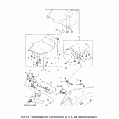 Схема узла: Сиденье Yamaha XV1900 Raider