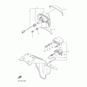 Схема вузла: Задній ліхтар (Стоп сигнал) Yamaha FZ1 FZ1 FAZER (S-TYPE)
