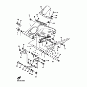 Схема вузла: Задній важіль та підвіска Yamaha FZ1 FZ1 FAZER (S-TYPE)