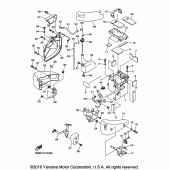 Схема вузла: Бічна кришка Yamaha XVS1300 V-Star Tourer