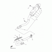 Схема узла: Выхлопная система Yamaha YZ250 YZ250F