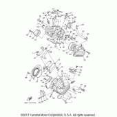 Схема вузла: Головка циліндра Yamaha XVS650 V-Star Classic