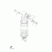 Схема узла: Задняя подвеска Yamaha FZS1000 FAZER