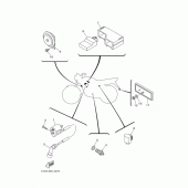 Схема вузла: Електроустаткування 2 Yamaha YBR125