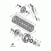Схема вузла: Зчеплення Yamaha TDM900