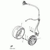 Схема вузла: Генератор Yamaha XT600 XT600