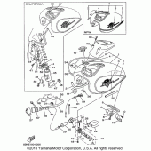 Схема узла: Топливный бак Yamaha XVS650 V-Star Classic
