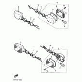 Схема узла: Поворотники Yamaha SRX400