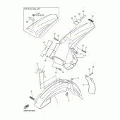 Схема узла: Крыло Yamaha WR250 WR250F