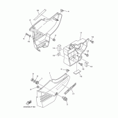 Схема вузла: Боковая крышка Yamaha YBR125