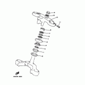Схема узла: Рулевой механизм Yamaha TRX850