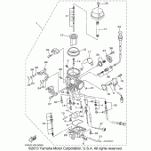 Схема вузла: Карбюратор Yamaha XV1600 Road Star Silverado