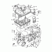 Схема вузла: Впускна система Yamaha VMX12 V-MAX