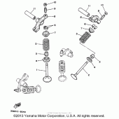 Схема узла: Клапан Yamaha XV250 Route 66