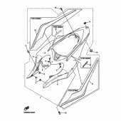 Схема вузла: Бічна кришка Yamaha YZF-R1 R1