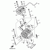Схема вузла: Головка циліндра Yamaha TT250R TT-R