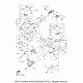 Схема узла: Облицовочные элементы (2) Yamaha FZ6 FZ6R