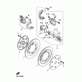 Схема узла: Передний тормоз Yamaha XVZ1300 Royal Star Tour Deluxe S