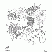 Схема узла: Впускная система Yamaha TT600