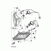 Схема вузла: Фара Yamaha YZF-R125