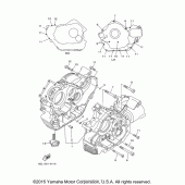 Схема вузла: Картер двигуна Yamaha XVS1100 V-Star Classic