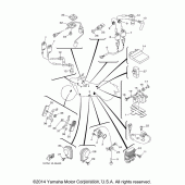 Схема узла: Электрооборудование (1) Yamaha XV1900 Stratoliner Deluxe
