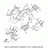 Схема вузла: Крило Yamaha XVS650 V-Star Custom