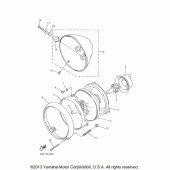 Схема узла: Фара Yamaha XVS650 V-Star Classic