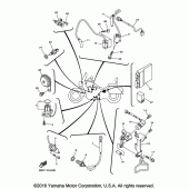 Схема вузла: Электрооборудование 1 Yamaha XVS950 V-Star Tourer