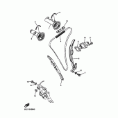 Схема узла: Распредвал и Цепь ГРМ Yamaha WR250 WR250F