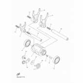 Схема вузла: Вал перемикання Yamaha YZ450F YZ450F