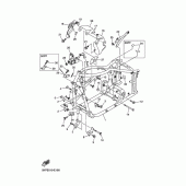 Схема узла: Рама Yamaha XVS400 Drag Star