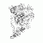 Схема вузла: Впускна система Yamaha XT600 XT600