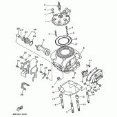 Схема вузла: Головка циліндра Yamaha WR250 WR250Z