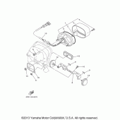Схема узла: Задний фонарь (Стоп-сигнал) Yamaha XVS650 V-Star Midnight Custom