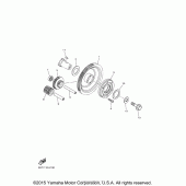 Схема вузла: Привід стартера Yamaha XVS950 Bolt C-Spec