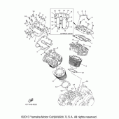 Схема узла: Цилиндр Yamaha XV1900 Stratoliner S