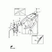 Схема узла: Боковая крышка Yamaha YZF-R6/ YZF600 R6S